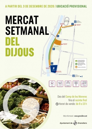 Nova ubicaci&oacute; provisional del mercat de dijous. Pol&iacute;gon Palou Nord.