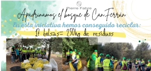 Neteja del bosc de Can Ferran (P.I.Coll de la Manya) per iniciativa de Pierre Fabre